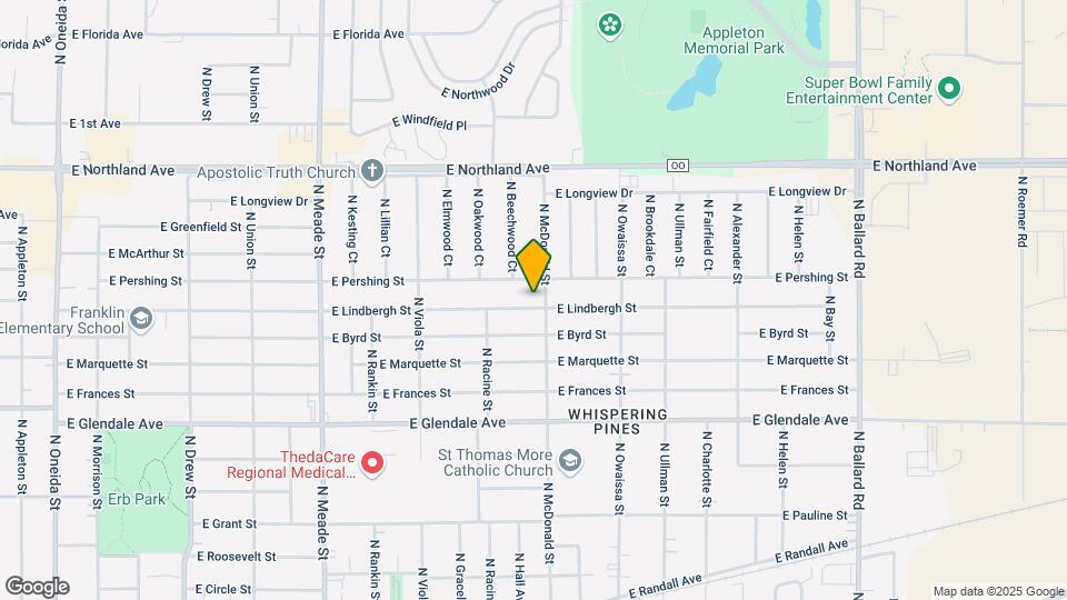 1134 E Lindbergh St Map and Location Details
