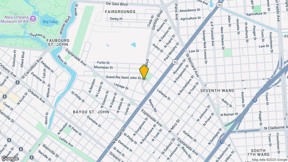 1540 Gentilly Blvd Map and Location Details