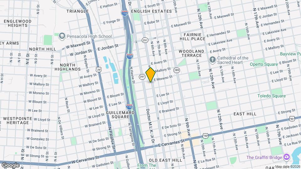 1511 N Davis Hwy, Unit A Mapa y Detalles de la Ubicación