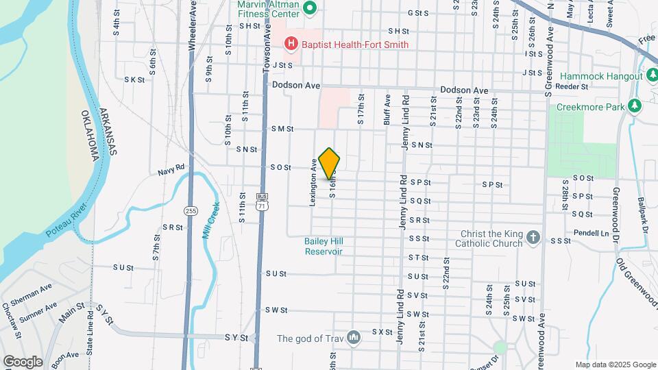 1520 S P St Map and Location Details