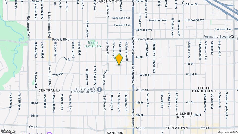 123 S St Andrews Pl Map and Location Details