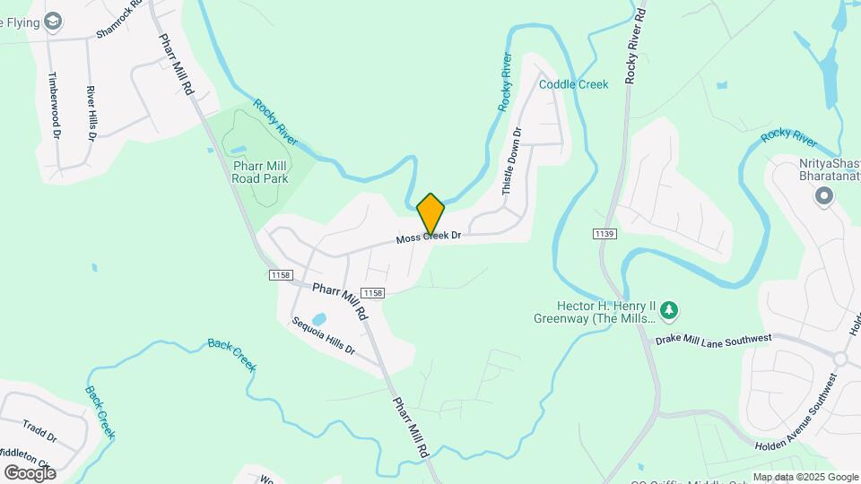 1701 Moss Creek Dr Map and Location Details