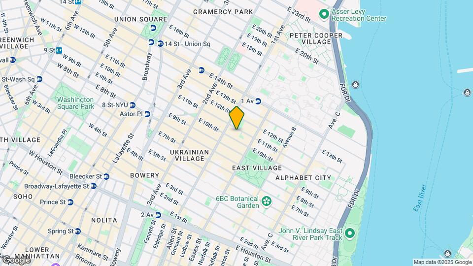 414 E 11th St Map and Location Details