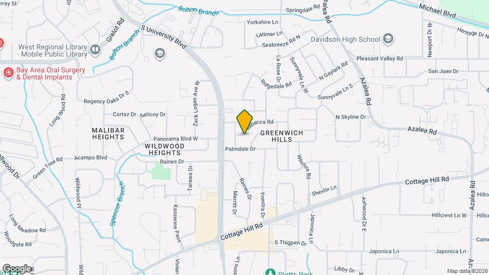 4161 Rebecca Rd Map and Location Details