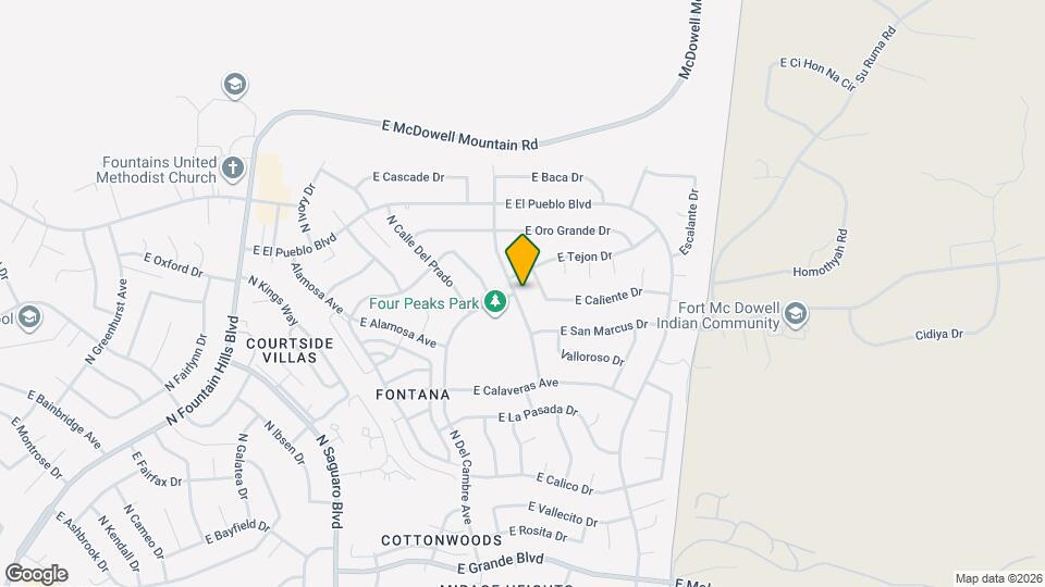 14837 N El Sobrante Ave Map and Location Details