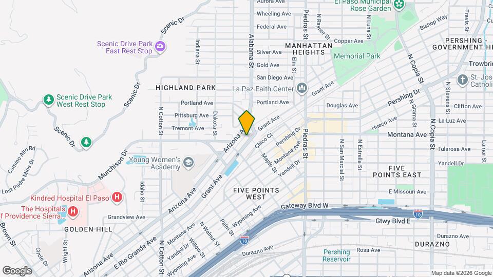 2621 Grant Ave Mapa y Detalles de la Ubicación