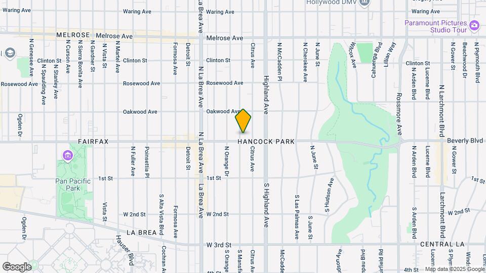 306 N Mansfield Ave Map and Location Details