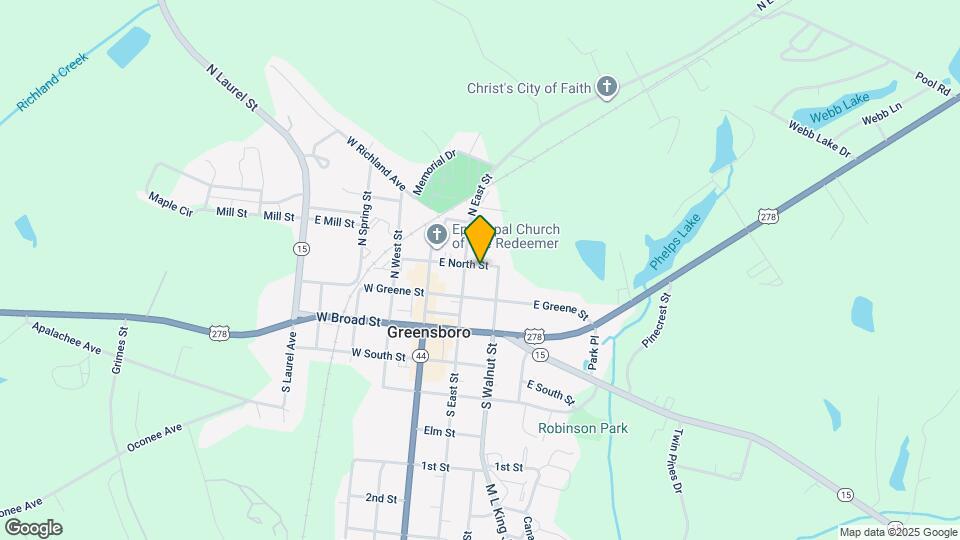 205 E North St Map and Location Details