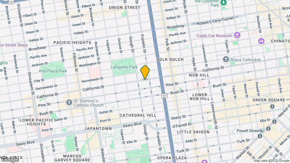 1817 California St Map and Location Details
