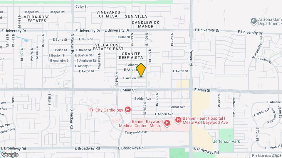 6443 E Avalon St Map and Location Details