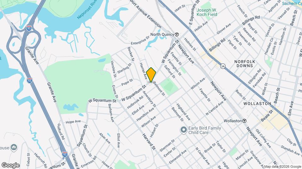 196 W Squantum St Map and Location Details