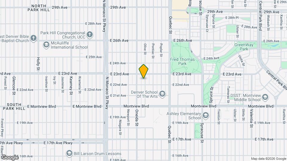 2233 Olive St Map and Location Details