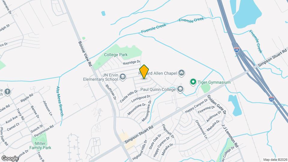 3835 Basswood Dr Map and Location Details