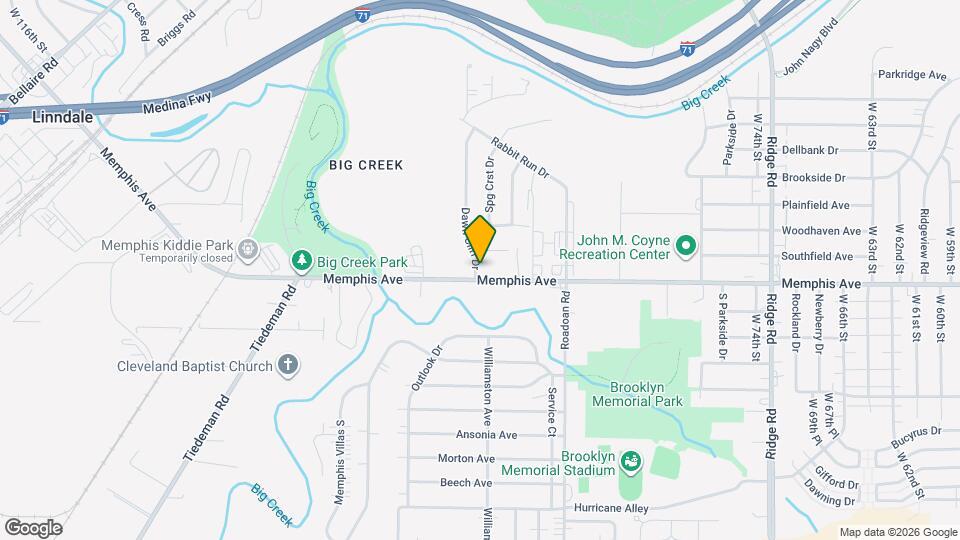 9140 Memphis Ave Map and Location Details