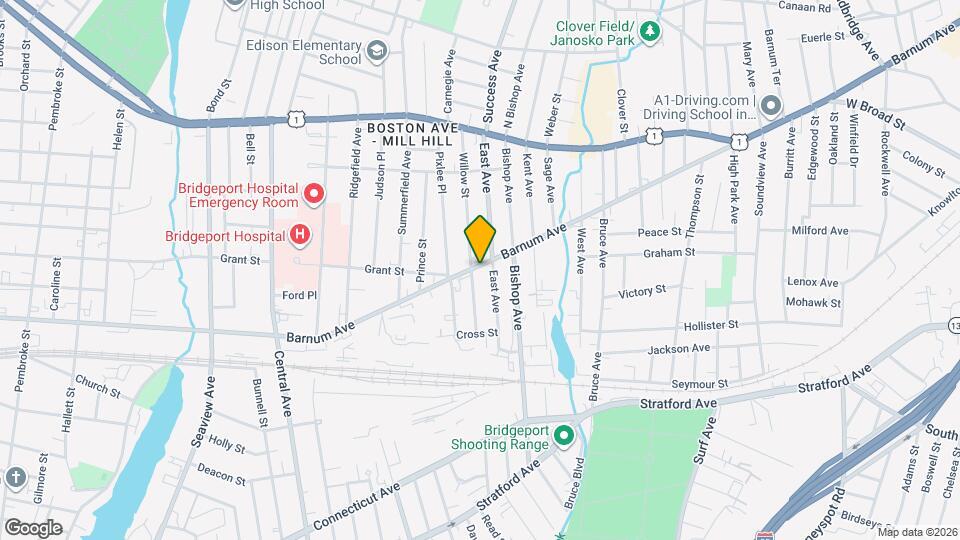 1727 Barnum Ave Map and Location Details