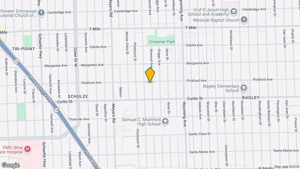 18301 Birwood St Mapa y Detalles de la Ubicación