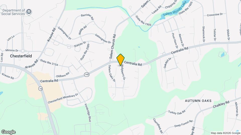 10210 Hollyberry Dr Map and Location Details