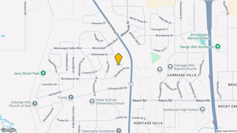 1571 Hickory Dr Map and Location Details