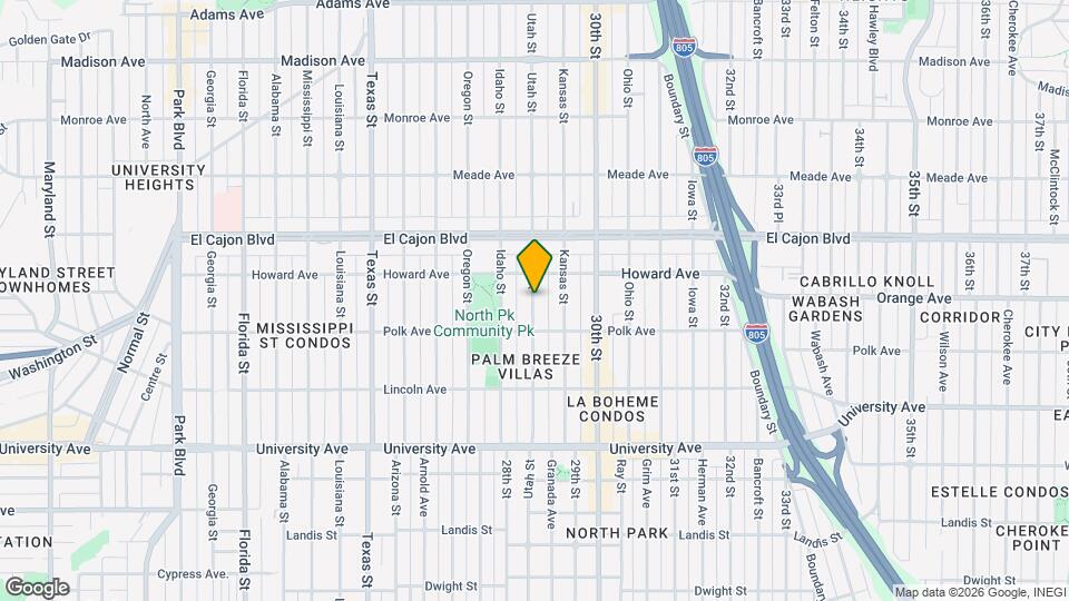 4183 Utah St Map and Location Details