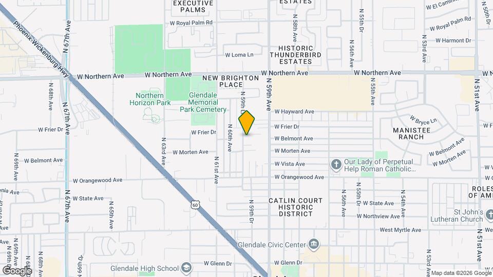 7631 N 59th Ln Map and Location Details