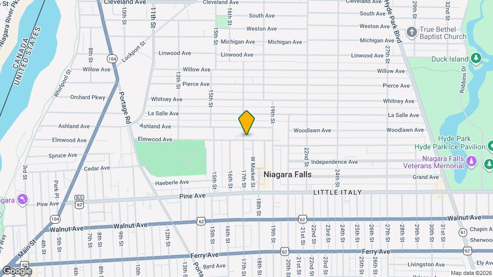 1001 17th St Map and Location Details