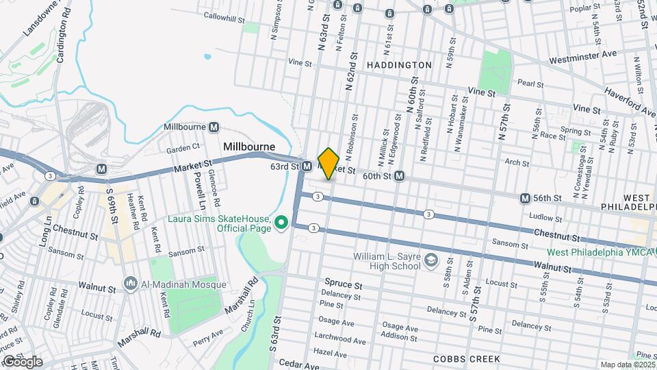 32 S 62nd St Map and Location Details