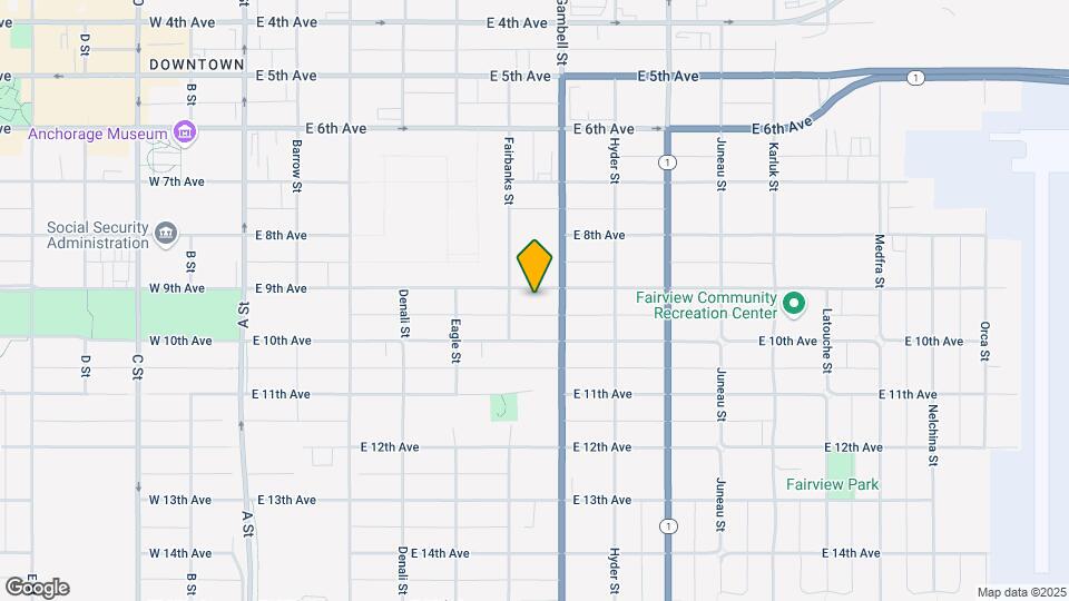 618 E 9th Ave Map and Location Details
