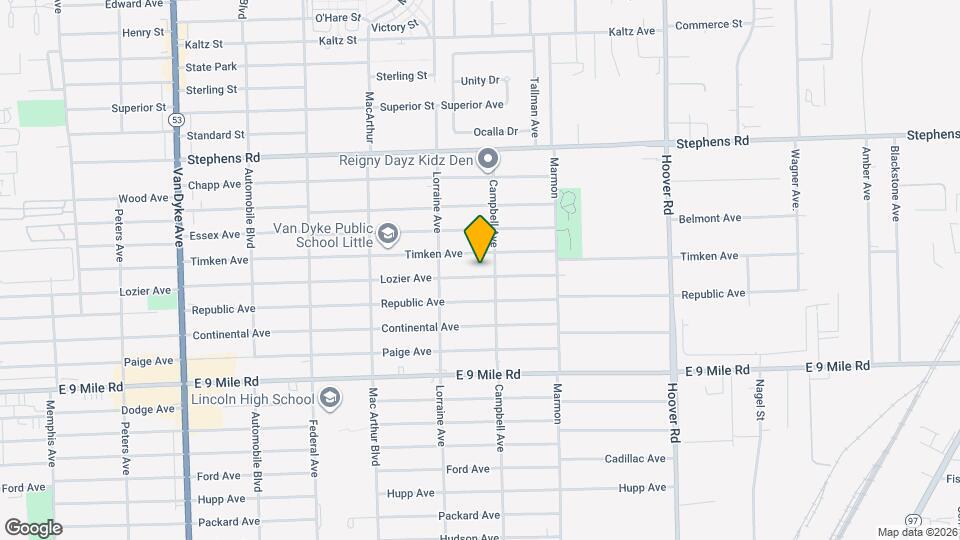 11099 Lozier Ave Map and Location Details