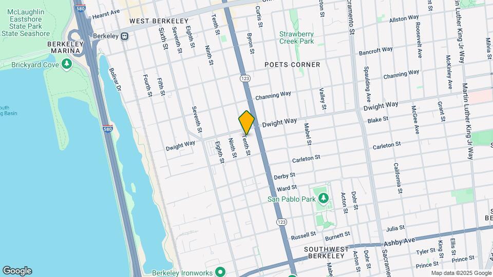 2509 10th St Map and Location Details