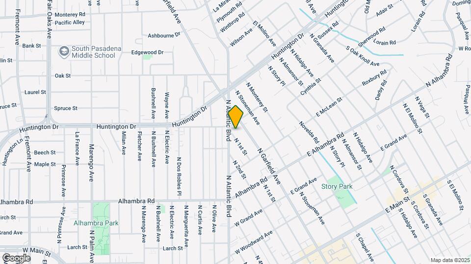 930 N 1st St Map and Location Details