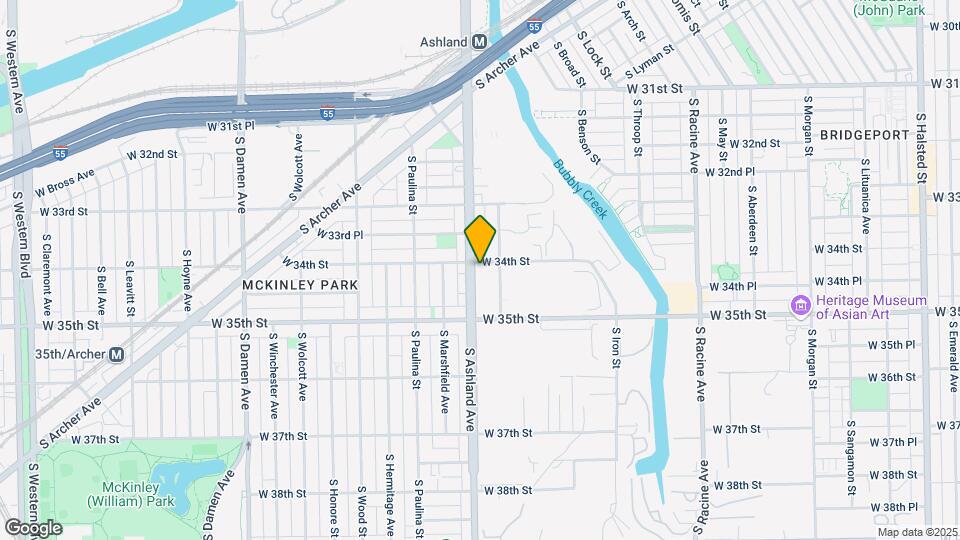 3405 S Ashland Ave Map and Location Details