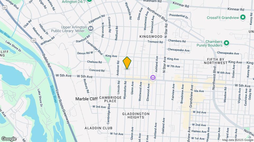 1650 Wyandotte Rd Mapa y Detalles de la Ubicación