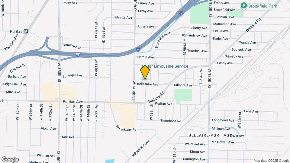 13818 Belleshire Ave Map and Location Details