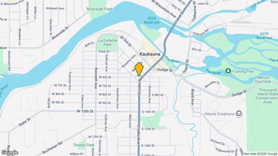 417 Crooks Ave Map and Location Details