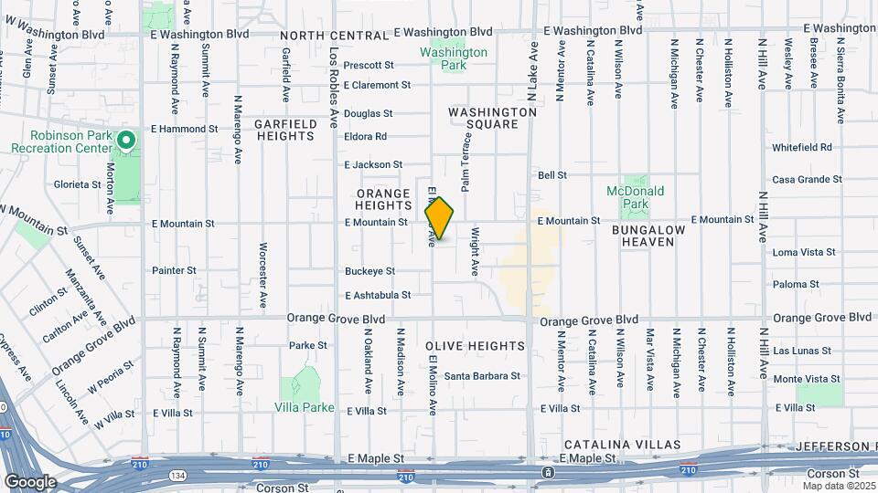 856 N El Molino Ave Mapa y Detalles de la Ubicación