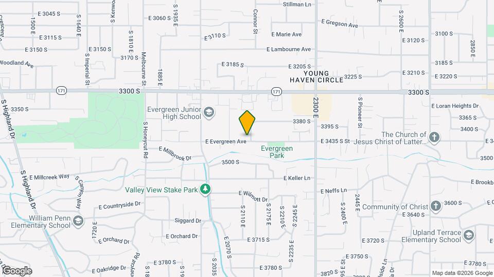2127 E Evergreen Ave Map and Location Details
