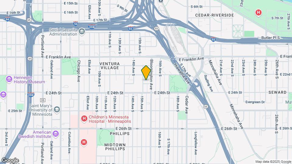 1506 E 23rd St Map and Location Details
