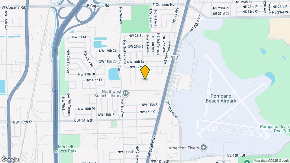 1641 NW 1st Ave Map and Location Details