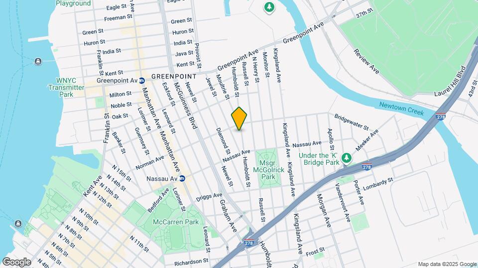 723 Humboldt St, Unit 1 Map and Location Details
