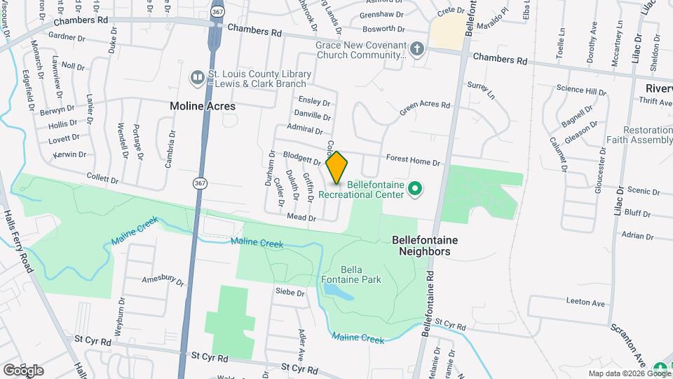 9701 Colony Dr Map and Location Details