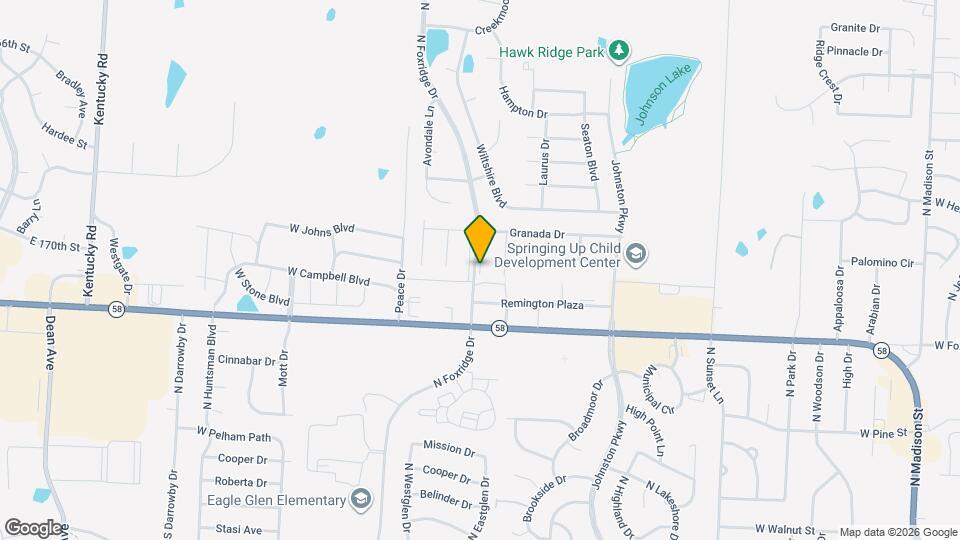 513 N Foxridge Dr Map and Location Details