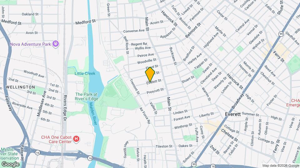 44 Everett St Mapa y Detalles de la Ubicación