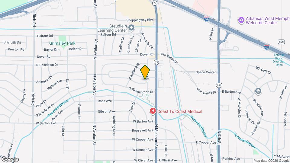 201 S Center Dr Map and Location Details