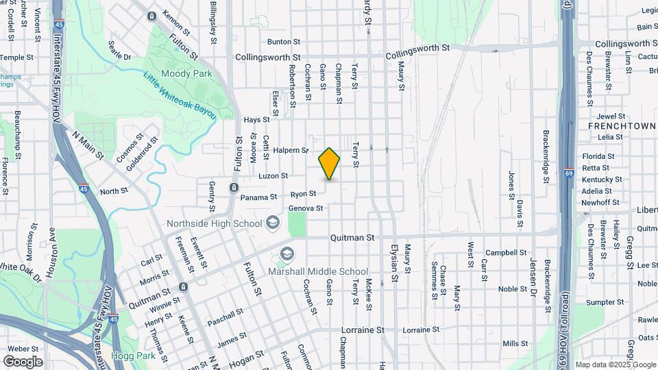2718 Gano St Map and Location Details