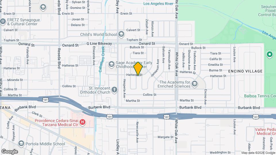 5752 Newcastle Ave Map and Location Details