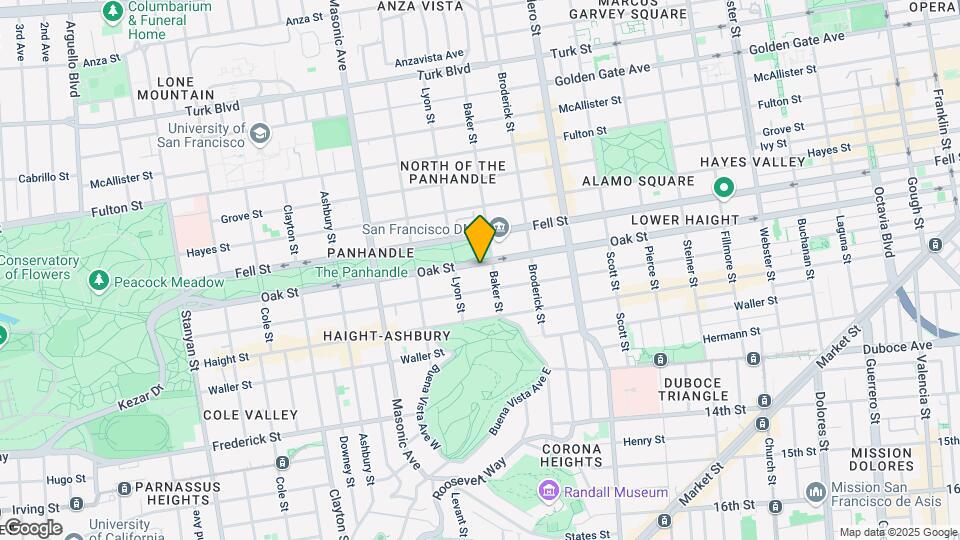 1329 Oak St Map and Location Details
