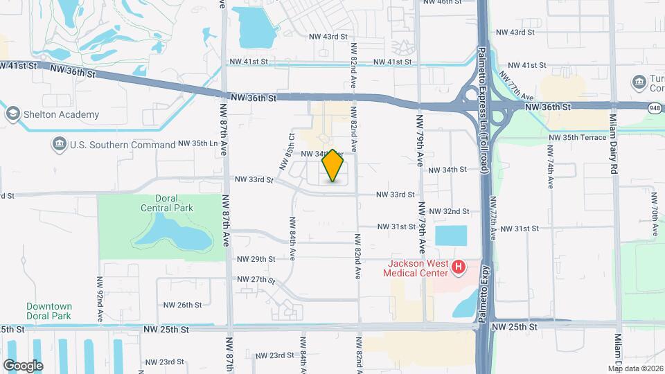 8250 NW 33rd Terrace Map and Location Details
