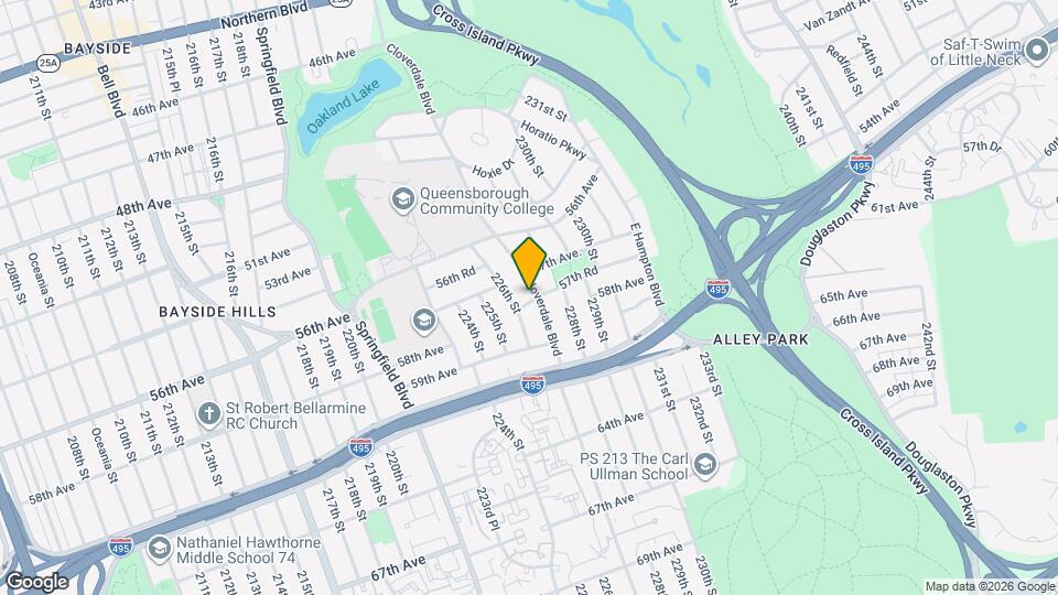 57-24 Cloverdale Blvd Map and Location Details
