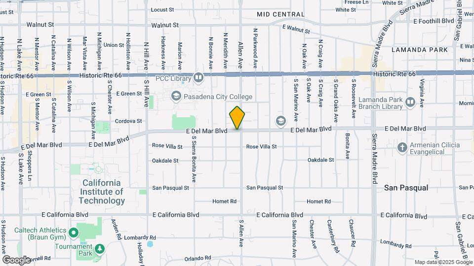 235 S Allen Ave Mapa y Detalles de la Ubicación