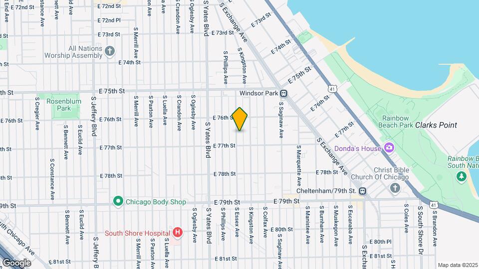 7637 S Essex St Map and Location Details